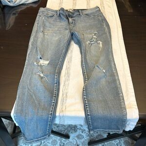 ID 23 blue destroyed baggy jeans size 31